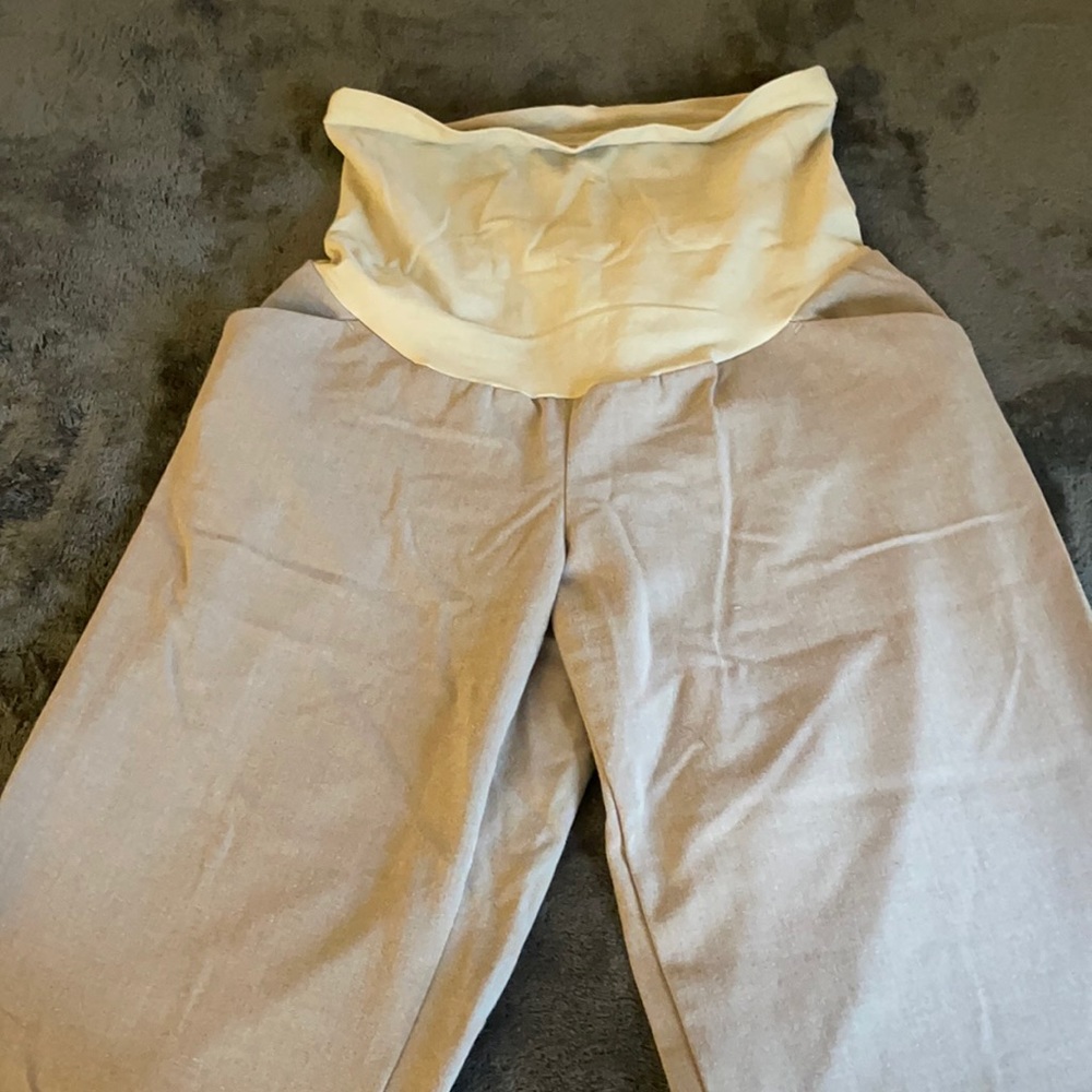 Dress pants, tan, maternity size M